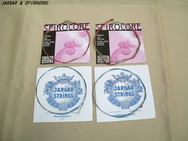 リンツ楽器 / ヤーガー&スピロコア チェロ弦セット 送料込み