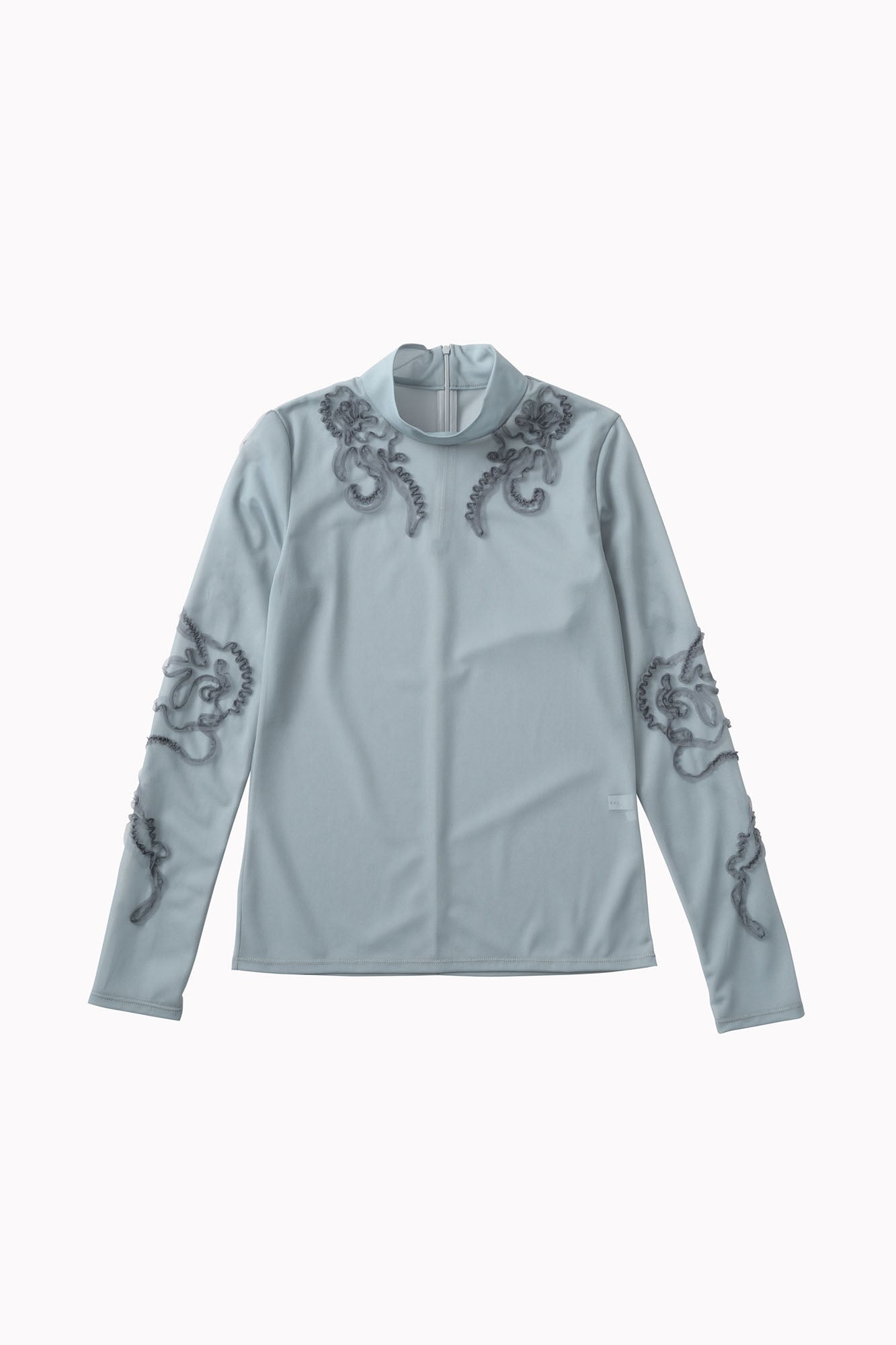 Moon road embroidered sheer top