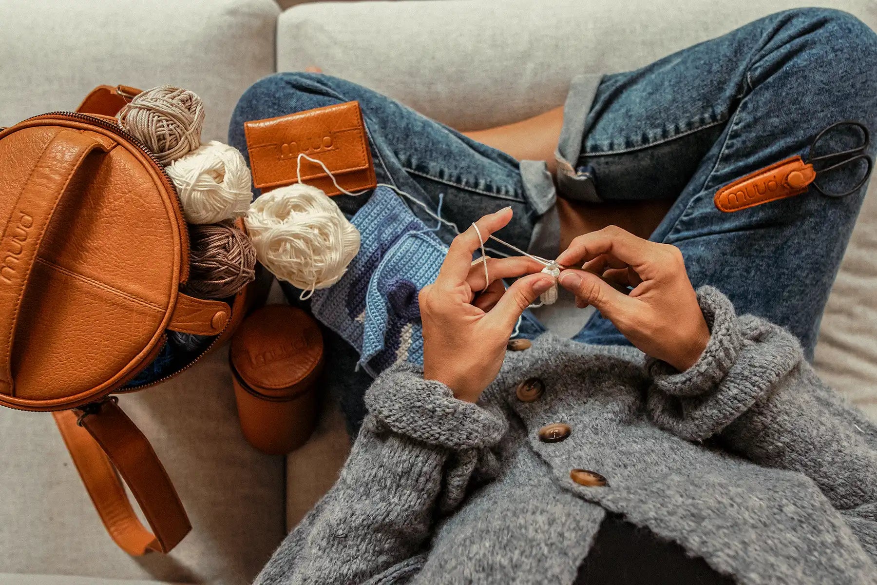 Crochet | Premium Storage in Quality Leather | muud – Muudstore