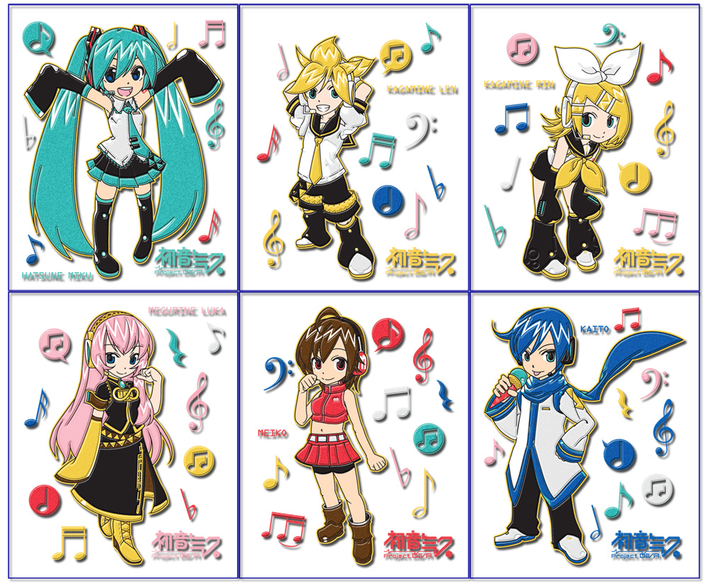 ステーショナリーセット 初音ミク Project DIVA クリアブックマーカー