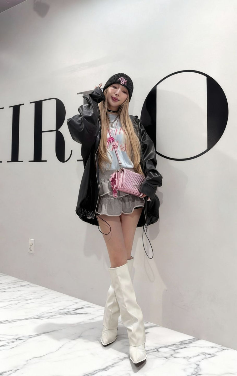 50%OFF】Fake leather zip hoodie – MIRROR9