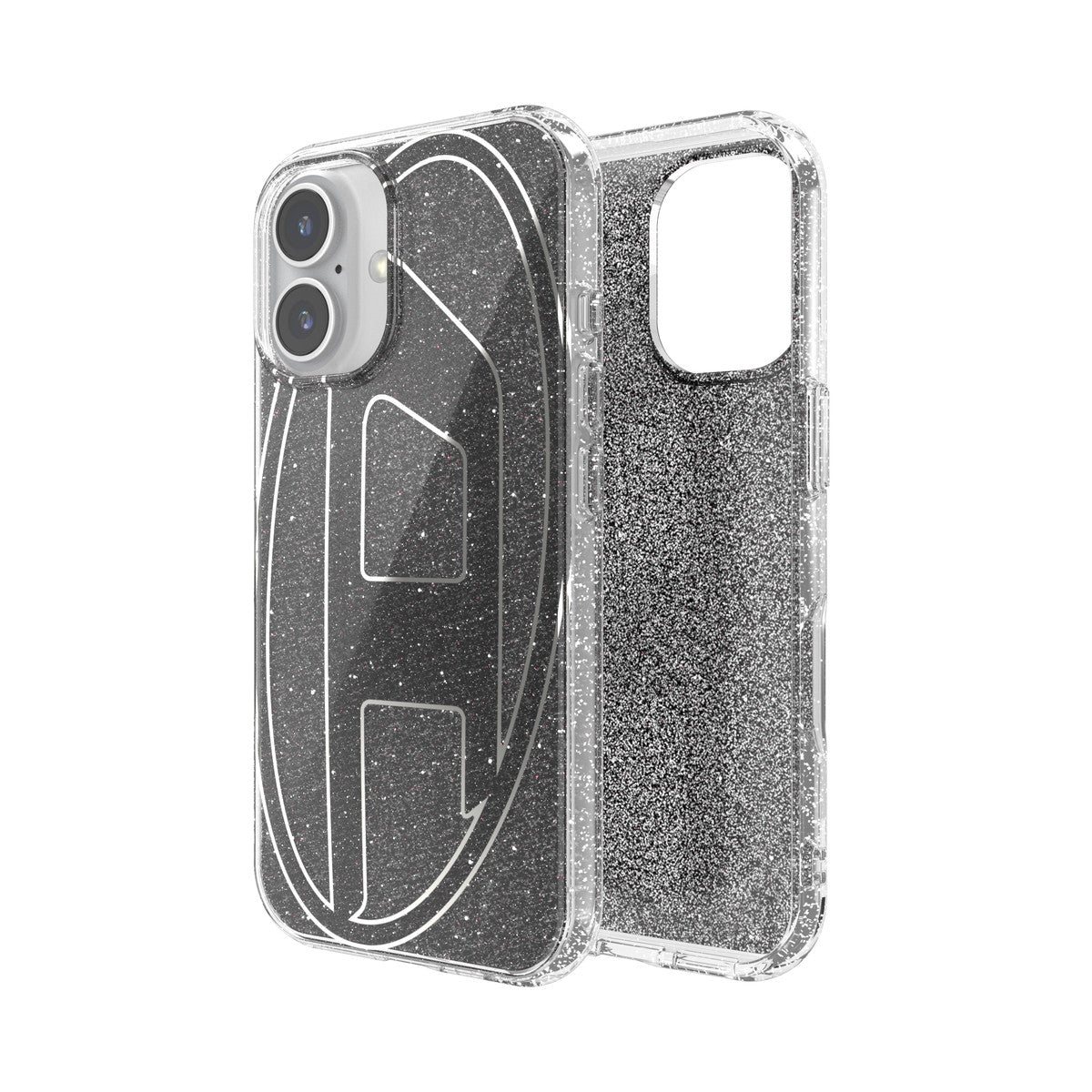 iPhone 16ケース Oval D Glitter ブラック – MiraiSell Selection