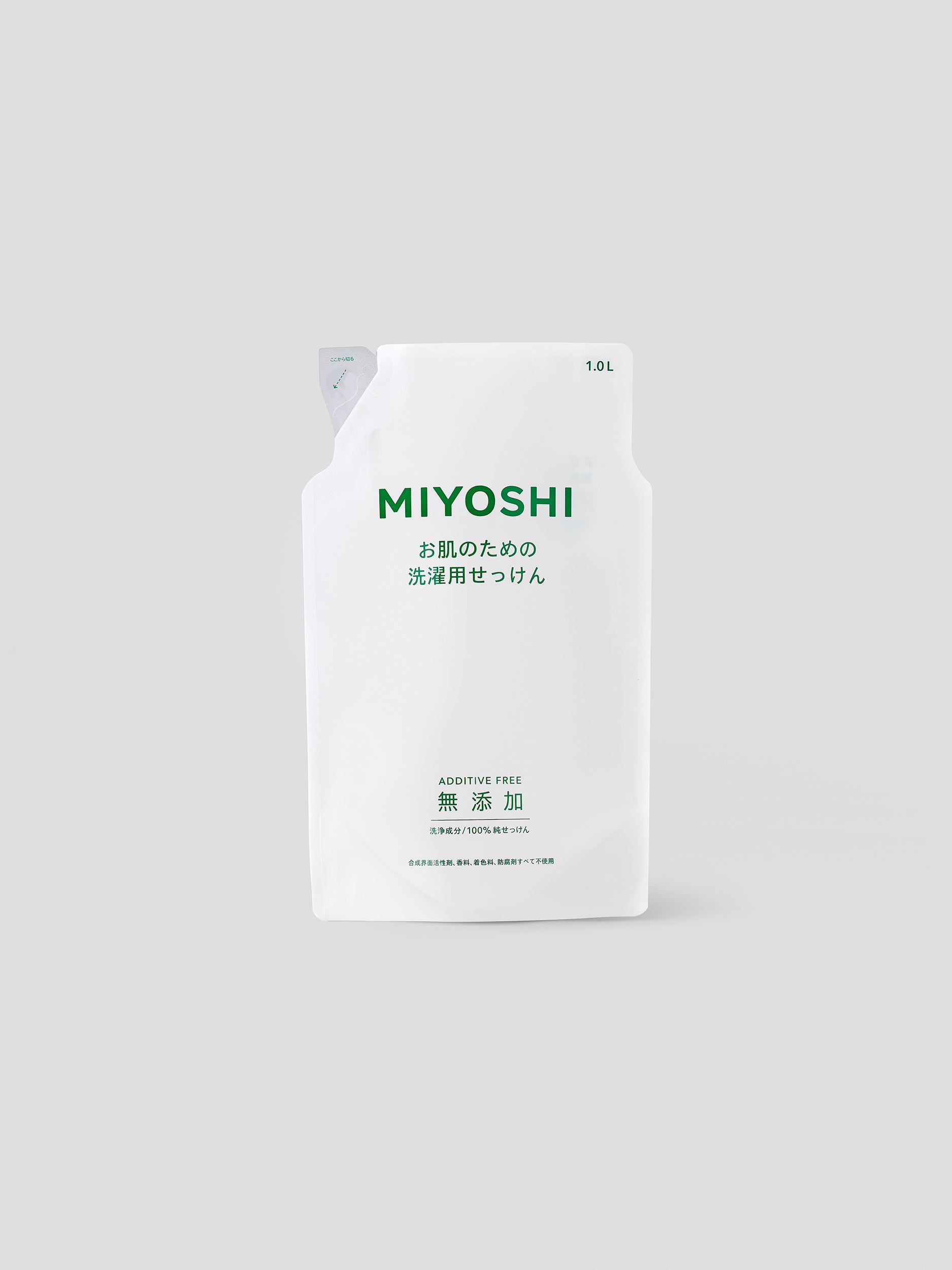 お肌のための洗濯用せっけん リフィル 1.0L | MIYOSHI 公式オンライン