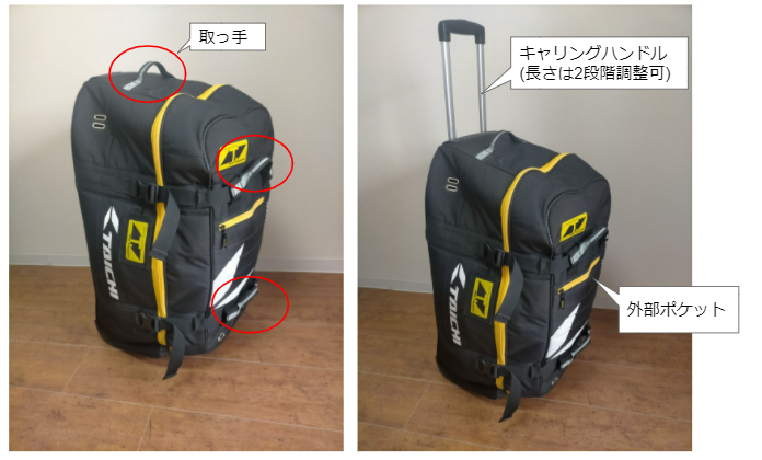 レーシングギアバッグ（RSタイチ RSB266ホイールドギアバッグ）のご