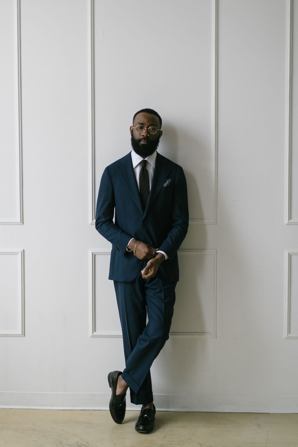 French Navy High Twist Suit – Mr. Cavaliere