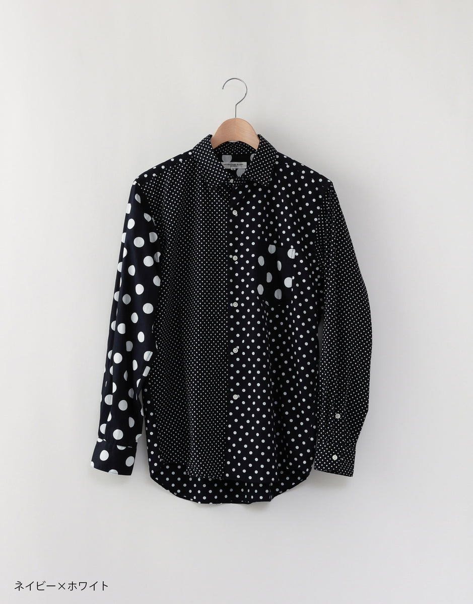 水玉の03パッチワークシャツ – MORIKAGE SHIRT KYOTO