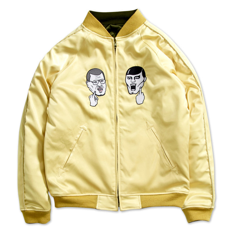 PDS×くっきー スカジャン ゴールドブラック – FANY Mall