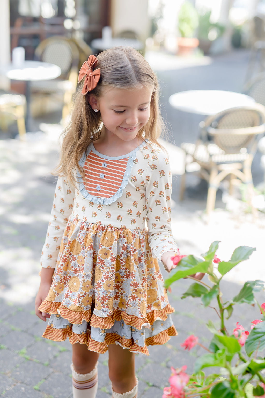 Double Ruffle Dress Garden Groovy Delights – Matilda Jane Clothing