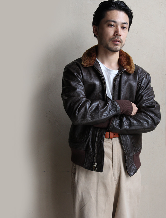 MATIN » Blog Archive » 60s US NAVY G-1 FLIGHT JACKET SIZE40