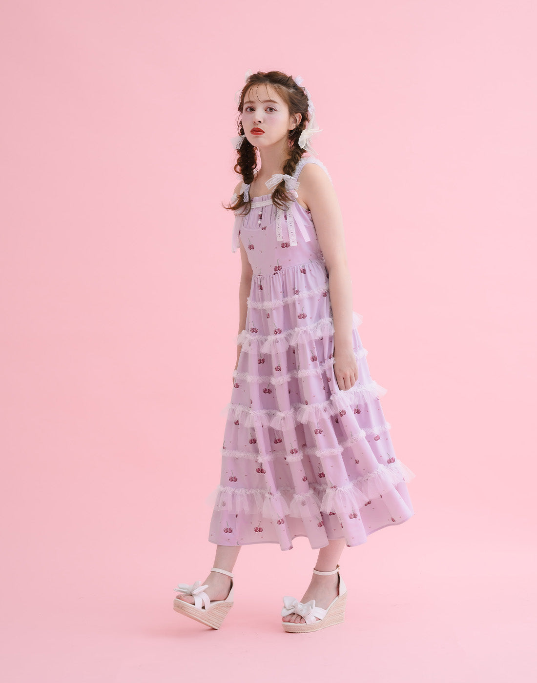Sweet cherry long ワンピース – mellfy memory