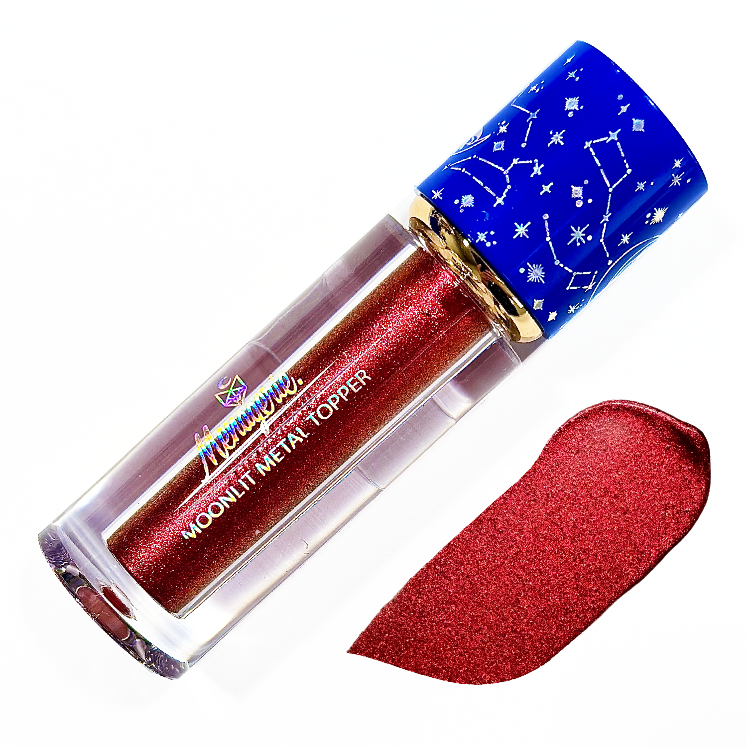 Sparkly Red Metallic Liquid Eyeshadow & Lipstick Glitter Topper