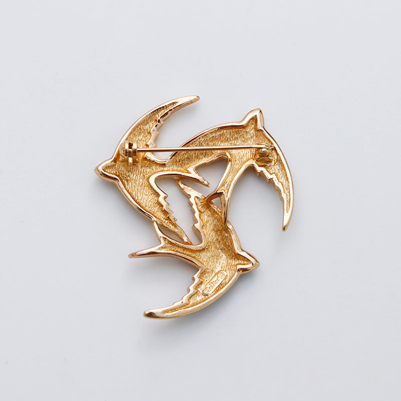 クリスチャンディオール Christian Dior ラインストーン 動物モチーフ