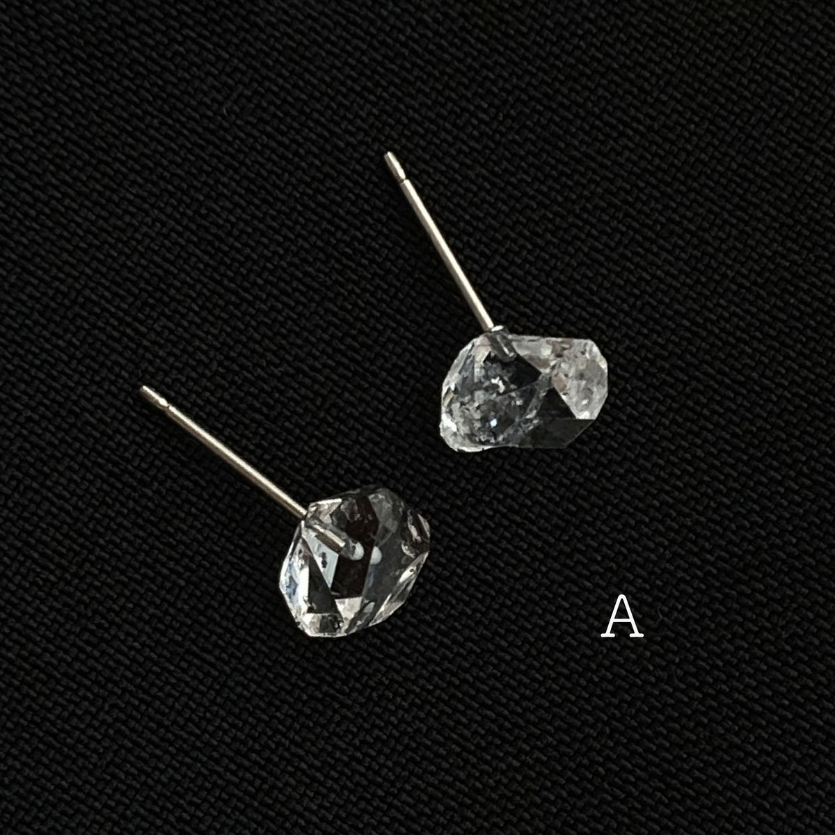 plus] ハーキマーダイヤモンド ピアス | no.29 ステンレスアクセサリー