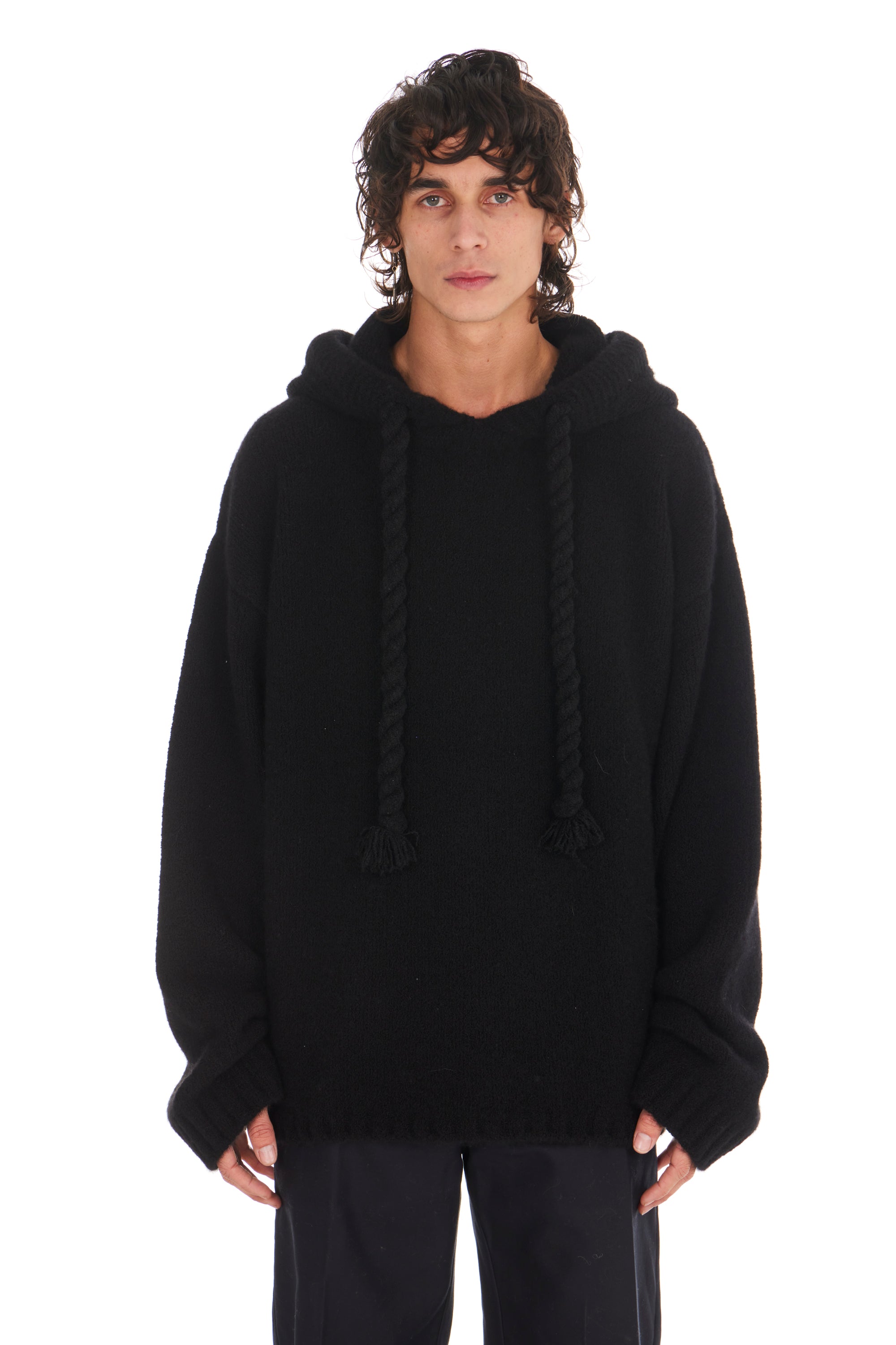 Knit Boxy Hoodie – NAHMIAS