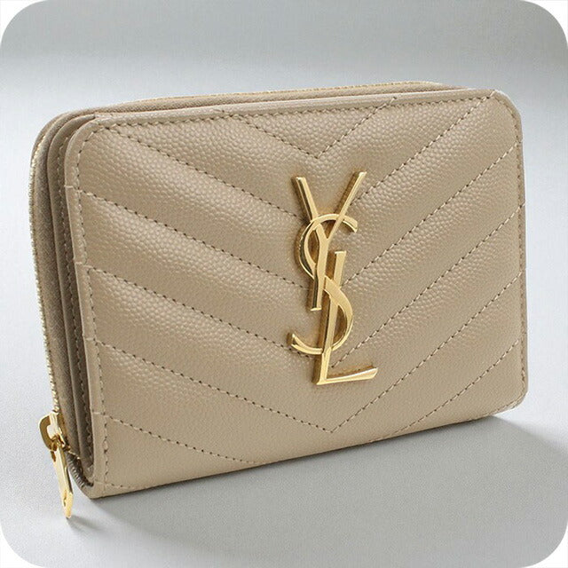 中古 サンローラン 二折財布 レディース ブランド SAINT LAURENT