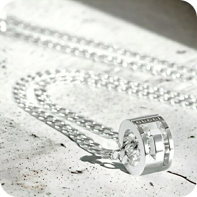 グッチ ネックレス GUCCI カットアウトG ペンダント シルバー925 G