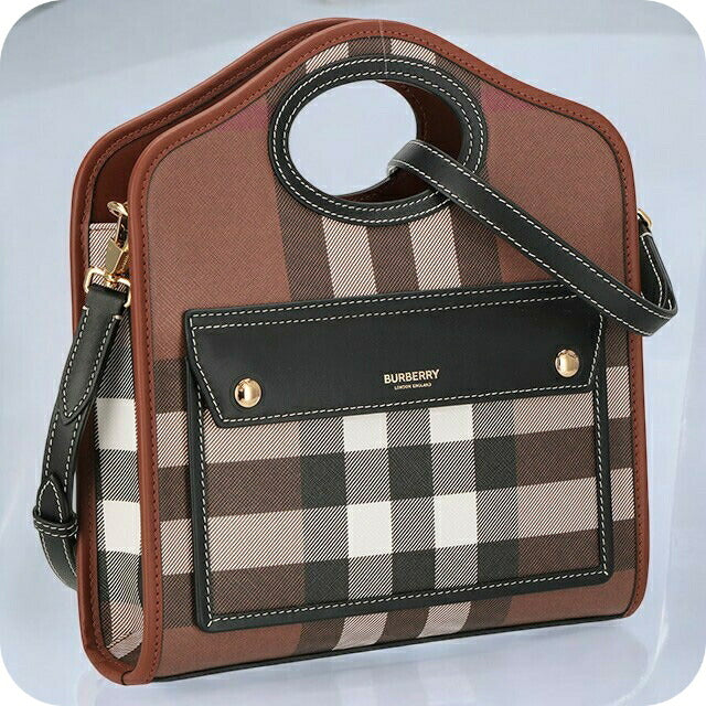 バ−バリ− ハンドバッグ レディース ブランド BURBERRY チェック