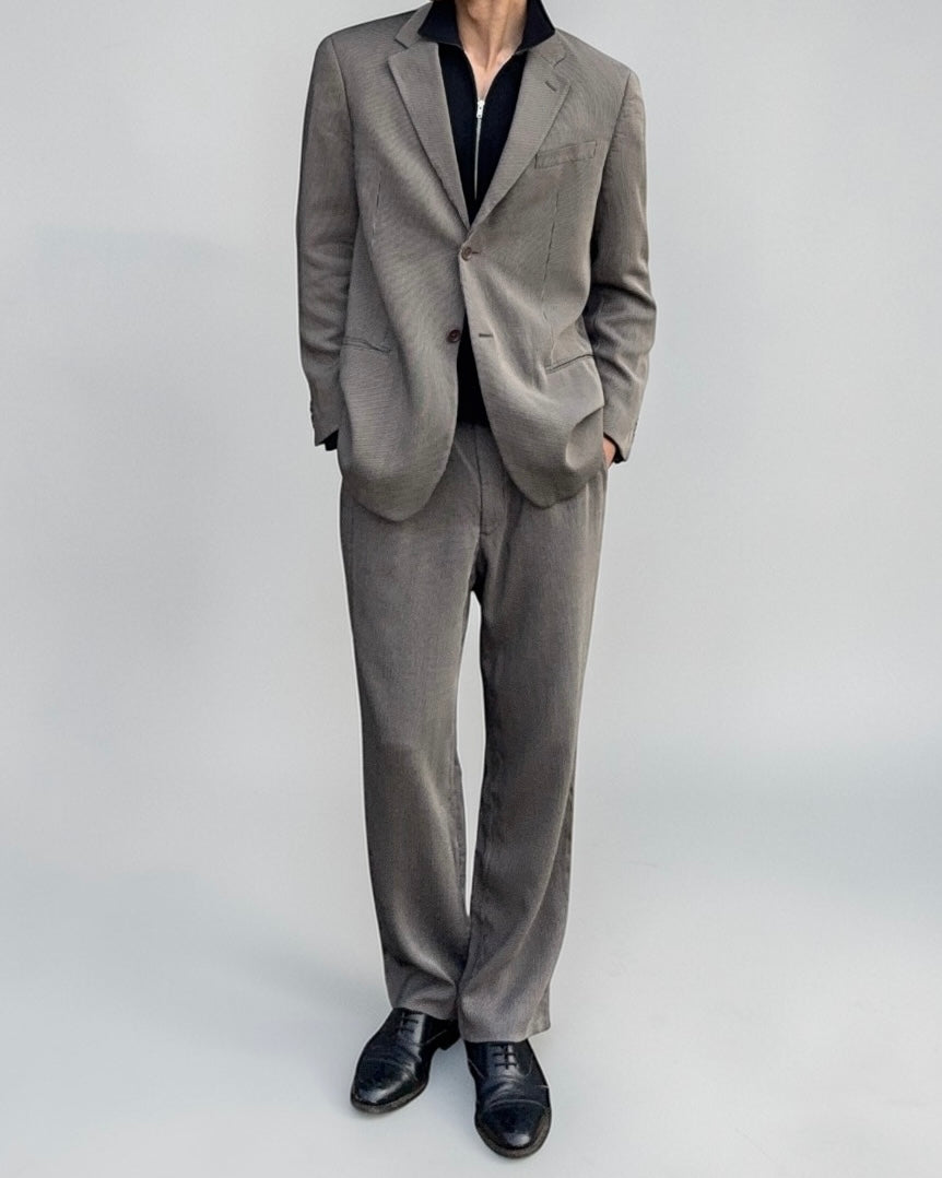 Armani 2000s Draped 2B Wool Blend Suit - Size M Jacket / 32