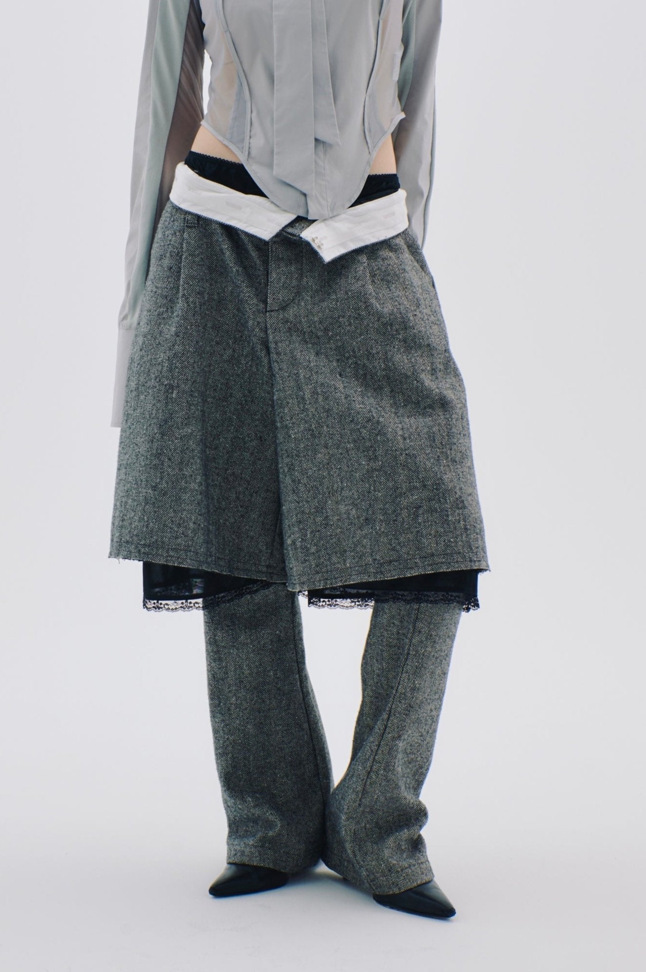 Herringbone Lingerie Half Pants – neith.onlinestore