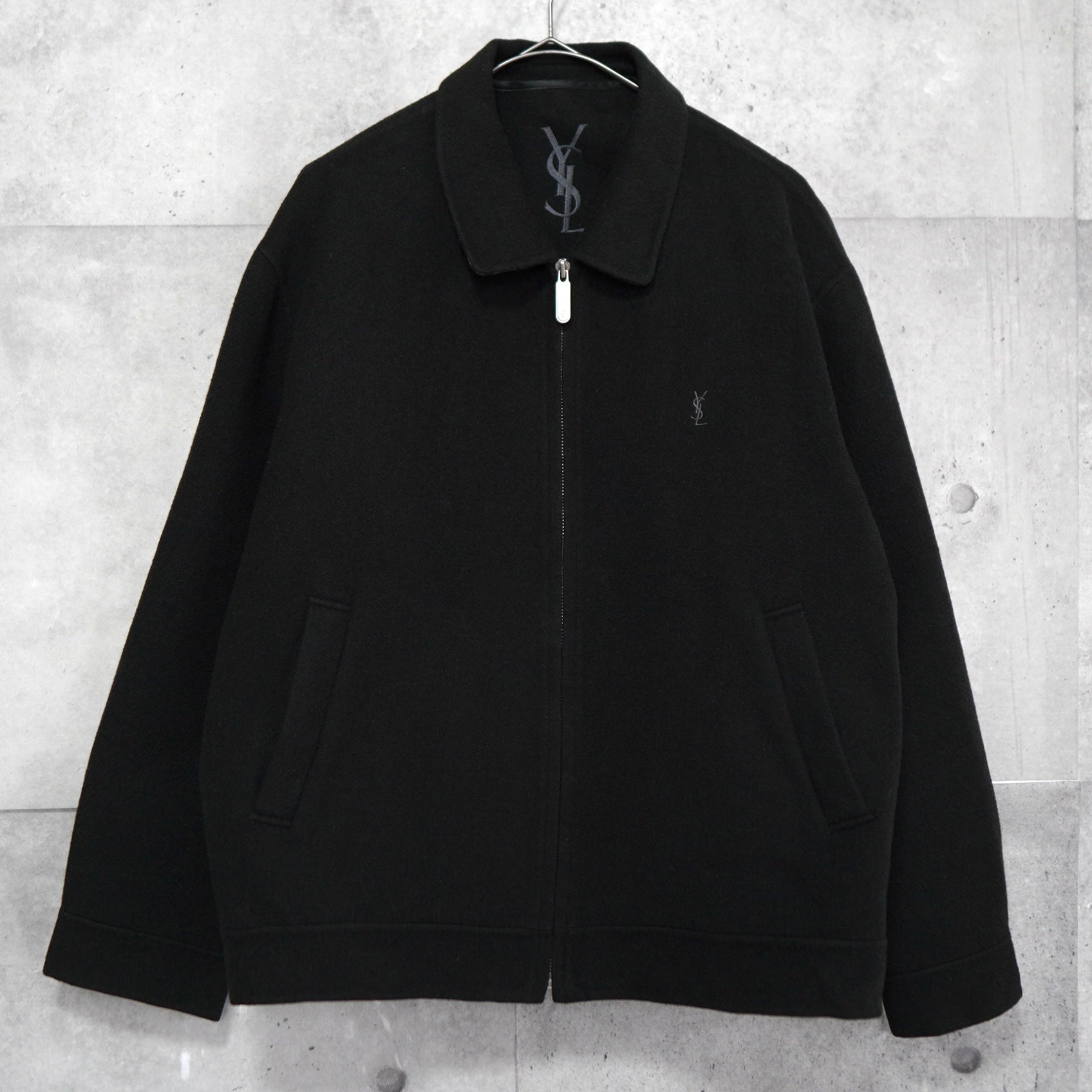 イヴ サンローラン 1990's ヴィンテージ YSLロゴ ウール ブルゾン
