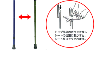 ステッキ＆シートのフリップスティック