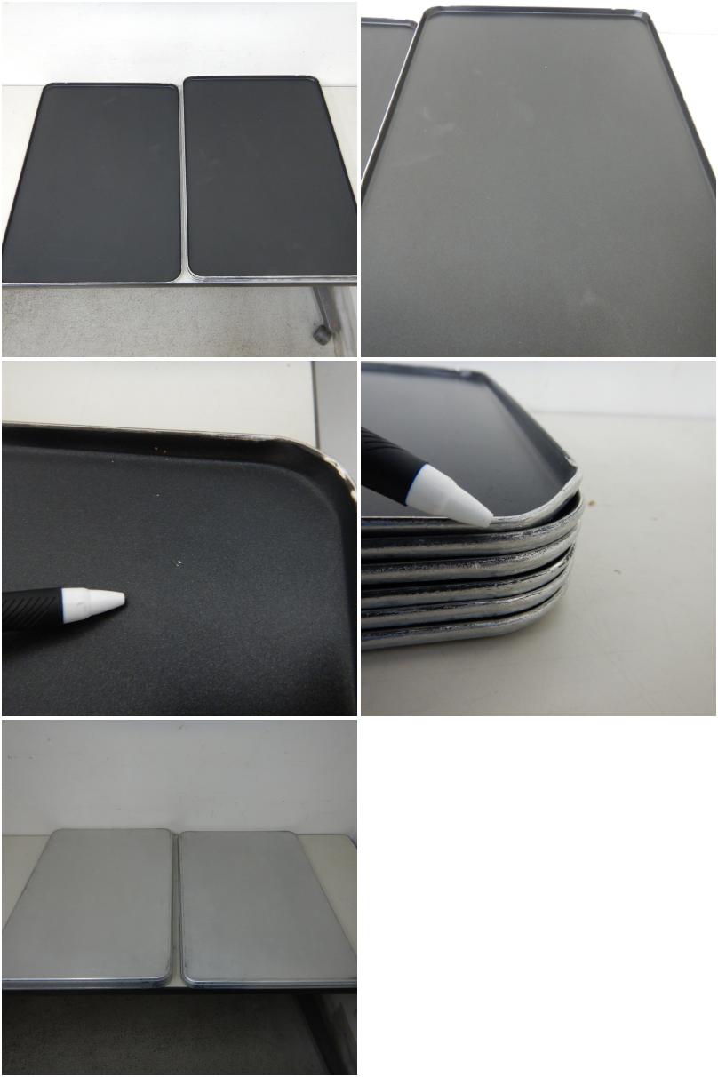 中古】 A06778 アルミ 欧州天板 表面コート 6枚入り 製菓 製パン W600