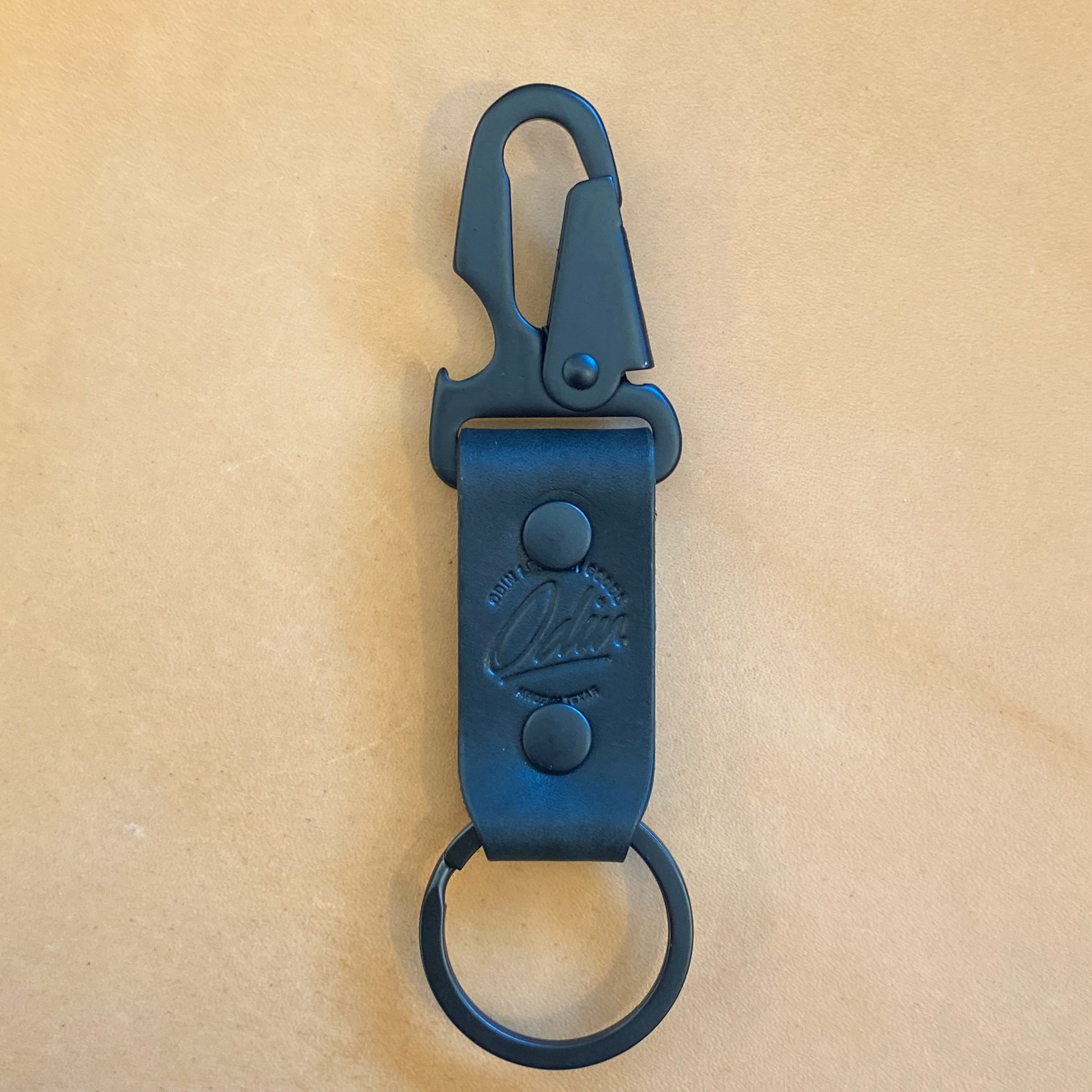 Jax Keychain with Lever Snap – Rugged Leather Keychain | Odin