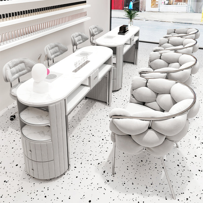 OFFINEO公式 | ネイルテーブル おしゃれ ベルベット 選べる3色