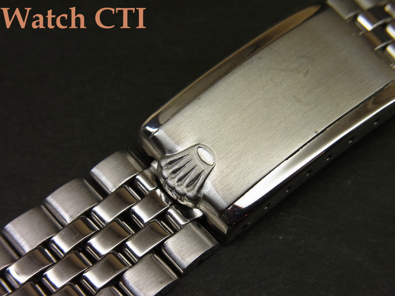 B1150] ROLEX 20mm幅SS巻きジュビリーブレス ”デベソバックル” [販売済]