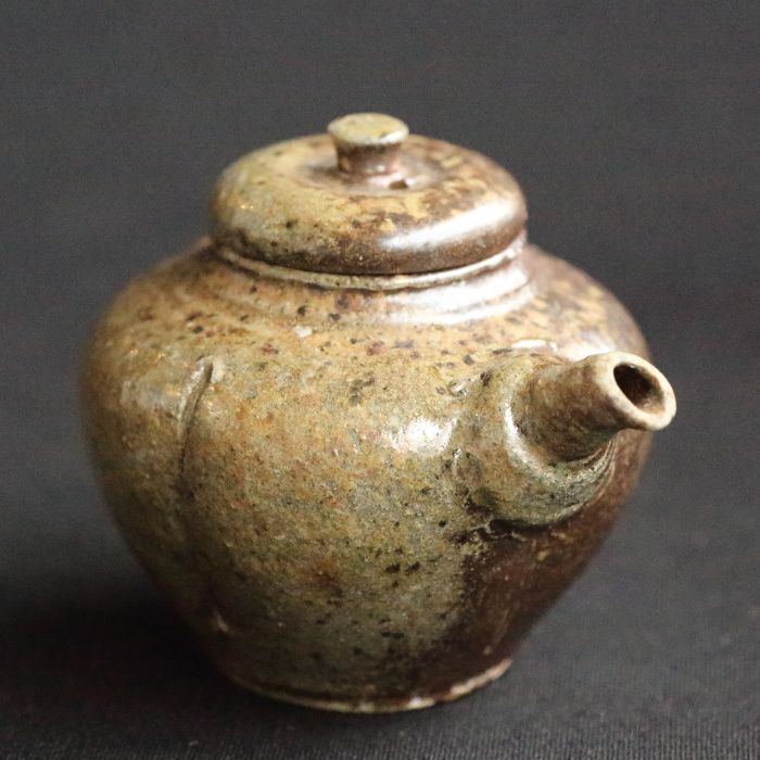 三代山田常山 常滑宝瓶 登り窯焼成焼〆煎茶器 人間国宝 満容量120ml 上