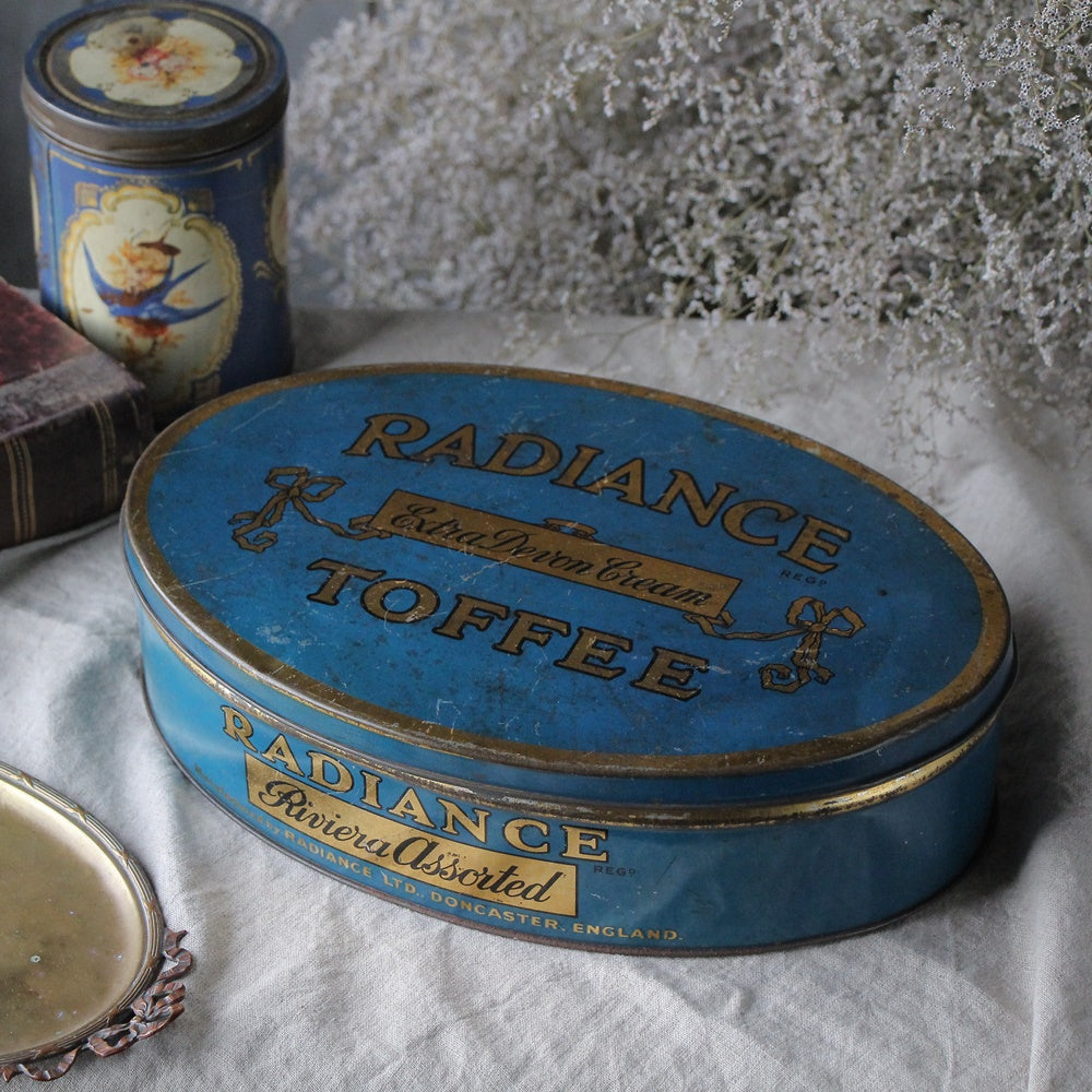 イギリス 英国 アンティーク ブリキ缶 トフィー缶 希少 レア レトロ缶