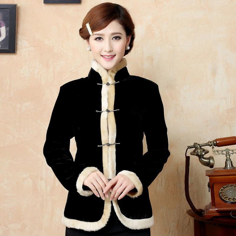 Chinese Jacket Women Velvet | Chinese Temple