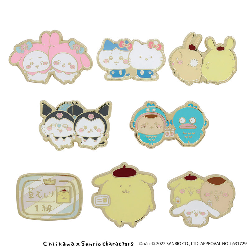 ちいかわ×サンリオキャラクターズ ピンズコレクション（全8種）1BOX 8
