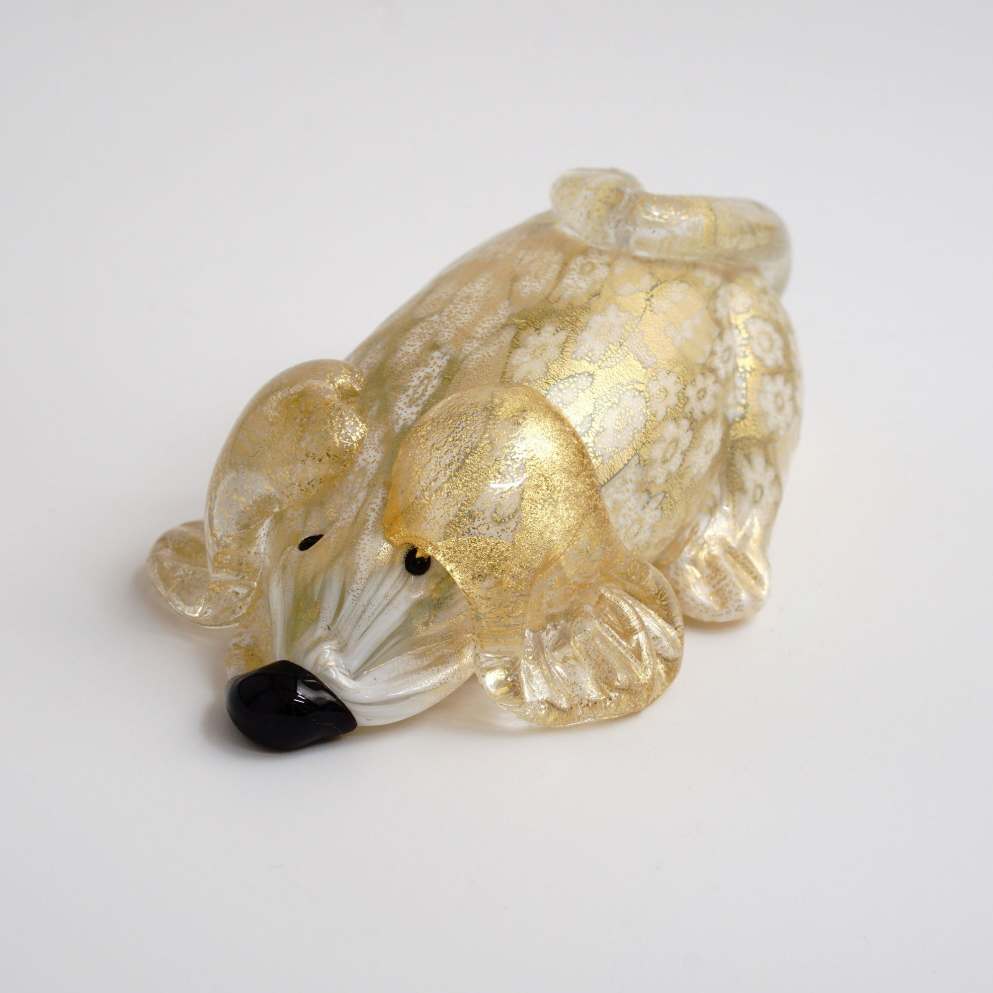 ムラーノガラス（ベネチアングラス）〈オブジェ／置物〉「戌」 – chisa