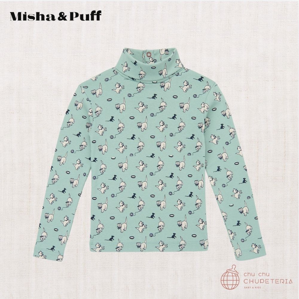 Misha & Puff】Turtleneck - Sage Cat & Mouse (25WI Drop1) – chu chu