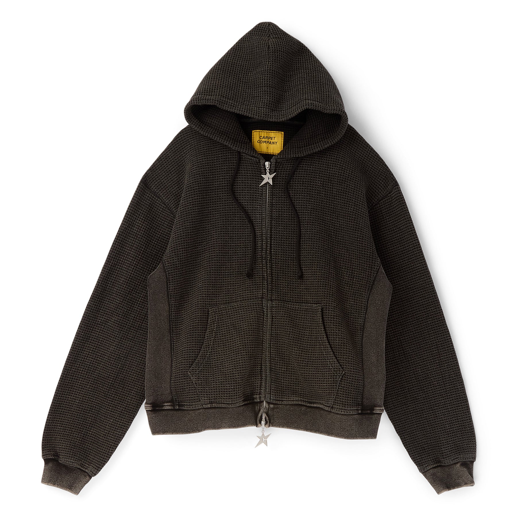Carpet Company C-Star Double Zip Thermal Hoodie (Black) – CNCPTS