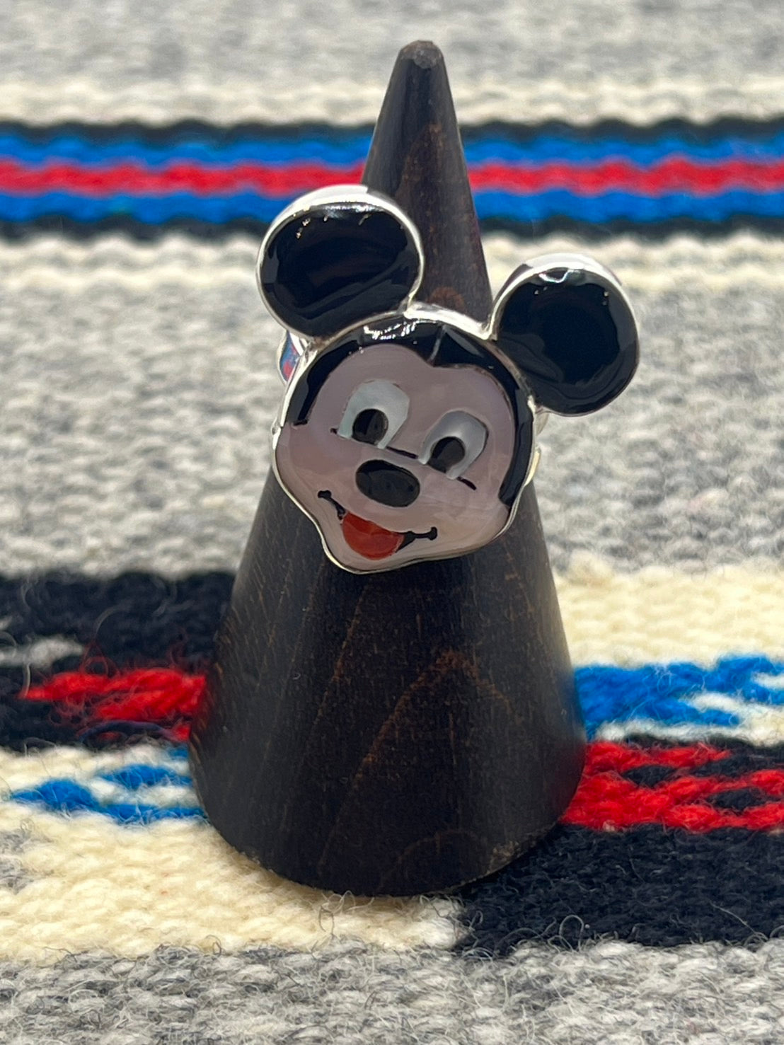 ZUNI DON DEWA】 ミッキー顔リング 13.5号 ZUNI DON DEWA】ミッキー顔