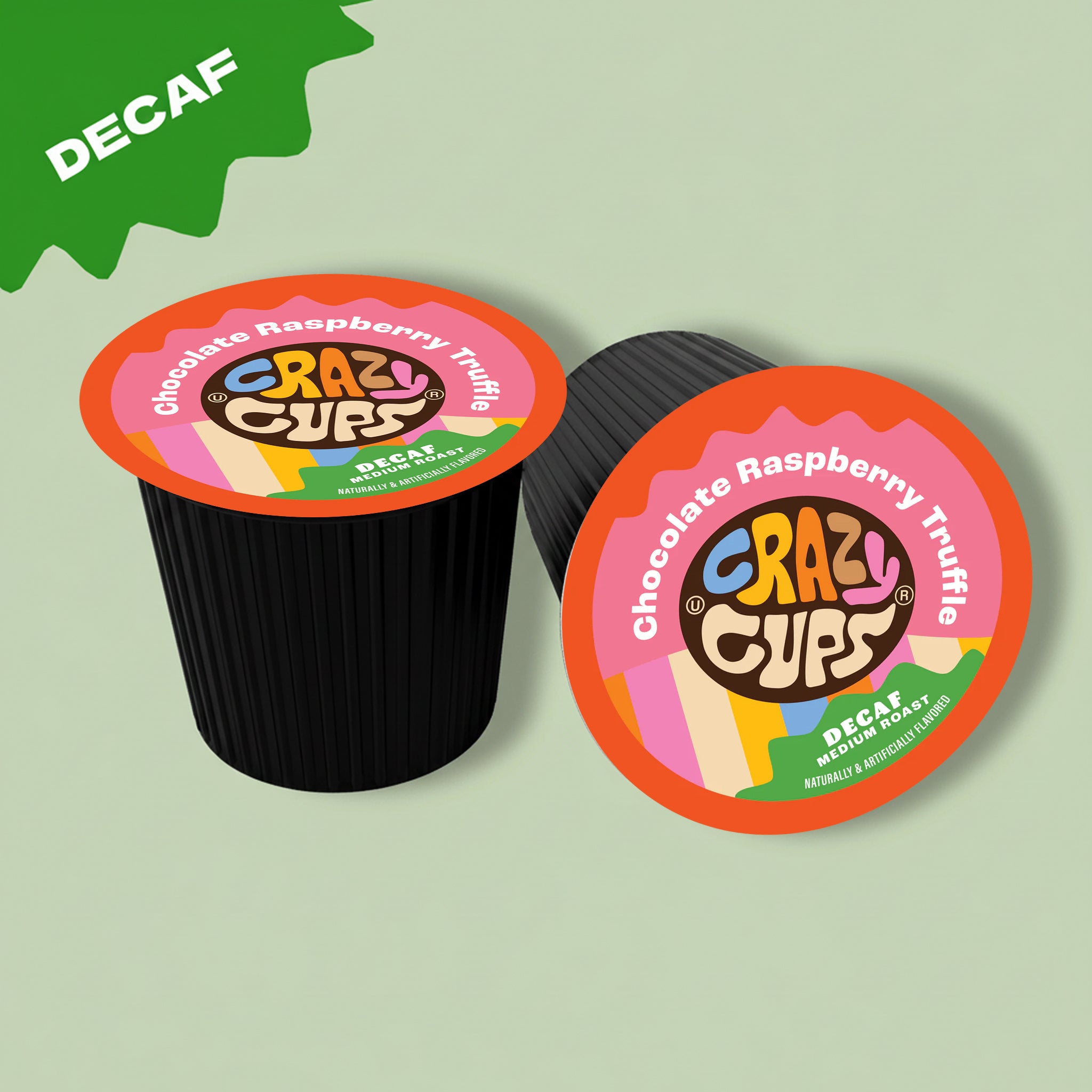 Decaf Chocolate Raspberry Truffle Coffee | Crazy Cups