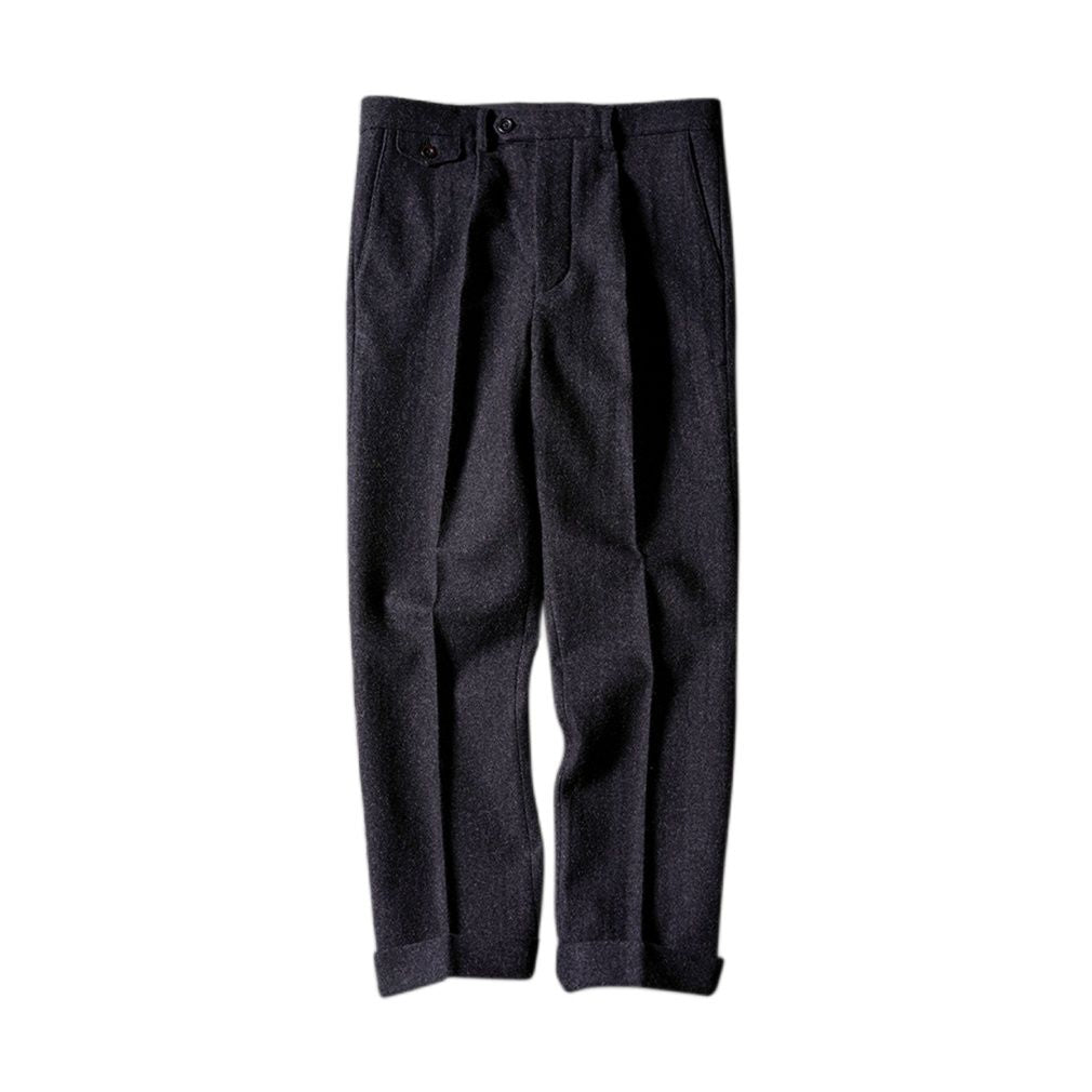 Men's Charcoal Tweed Trousers – Crush on Retro