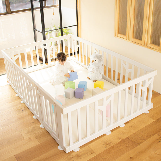 マット新色登場！】ベビーサークルバーチドア付き10枚セット＋