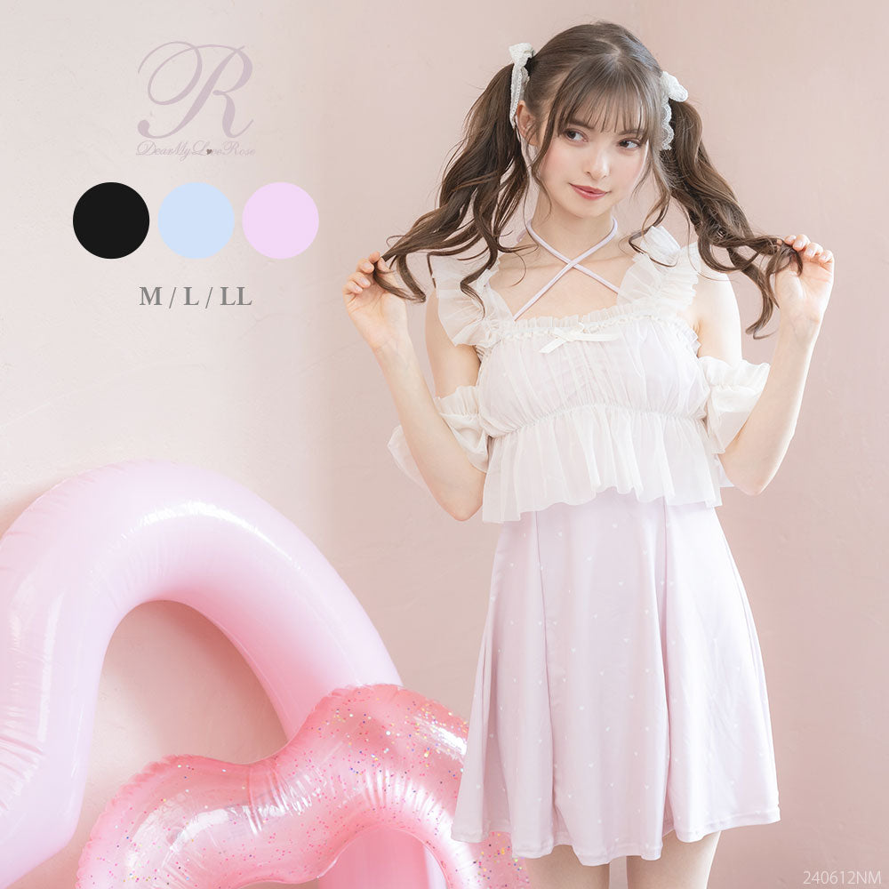 チュールsetフレアワンピース水着 – レディースファッション通販の夢