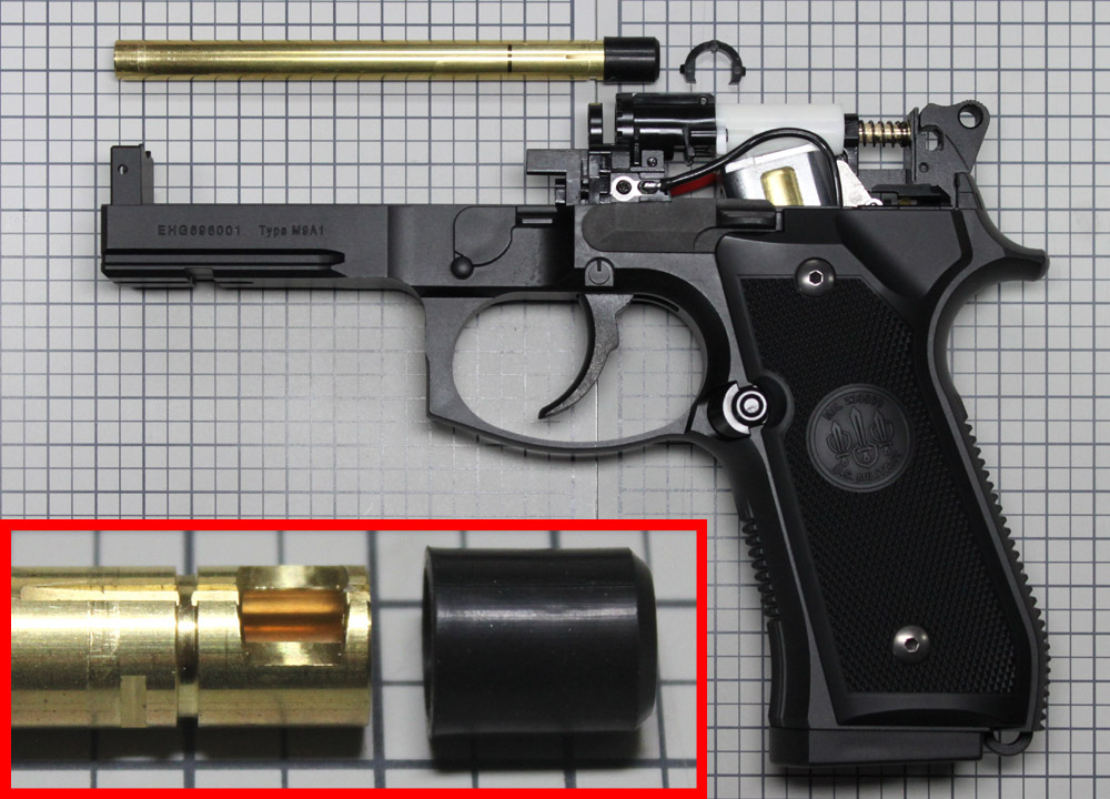 電拳 電動ハンドガン・M9A1(電ハン M9)の分解・組み立て2