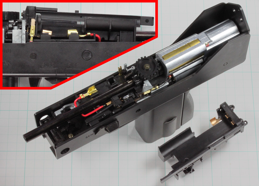 電拳 電動コンパクトマシンガン・Mac10(コン電 マック10)の分解・組み立て2