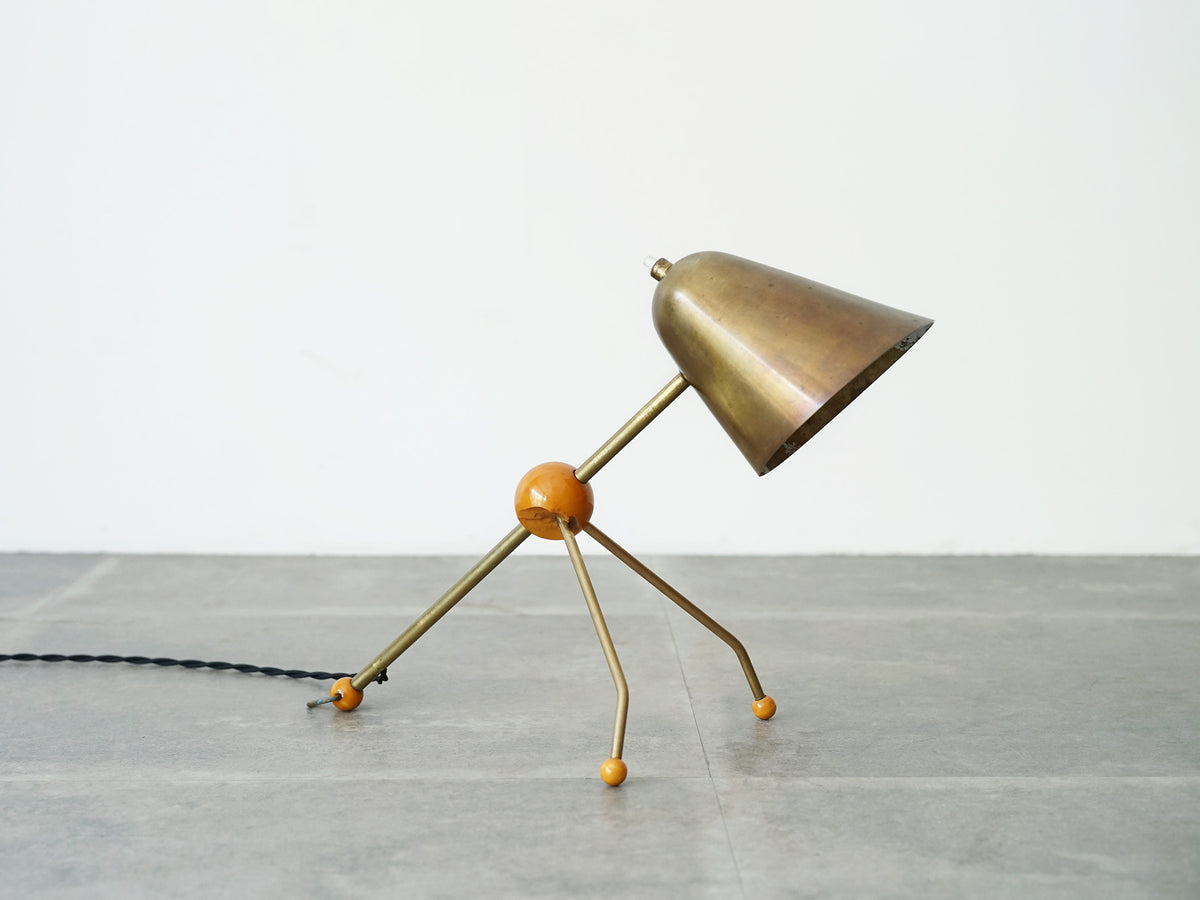 真鍮製ヴィンテージランプ 1950年代製 Jacques Biny ジャックビニー