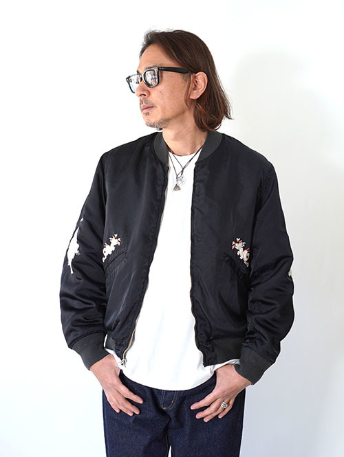 NYLON TWILL MA-1(刺繍:虎)リバーシブル - Brown を通販 | ETOFFE