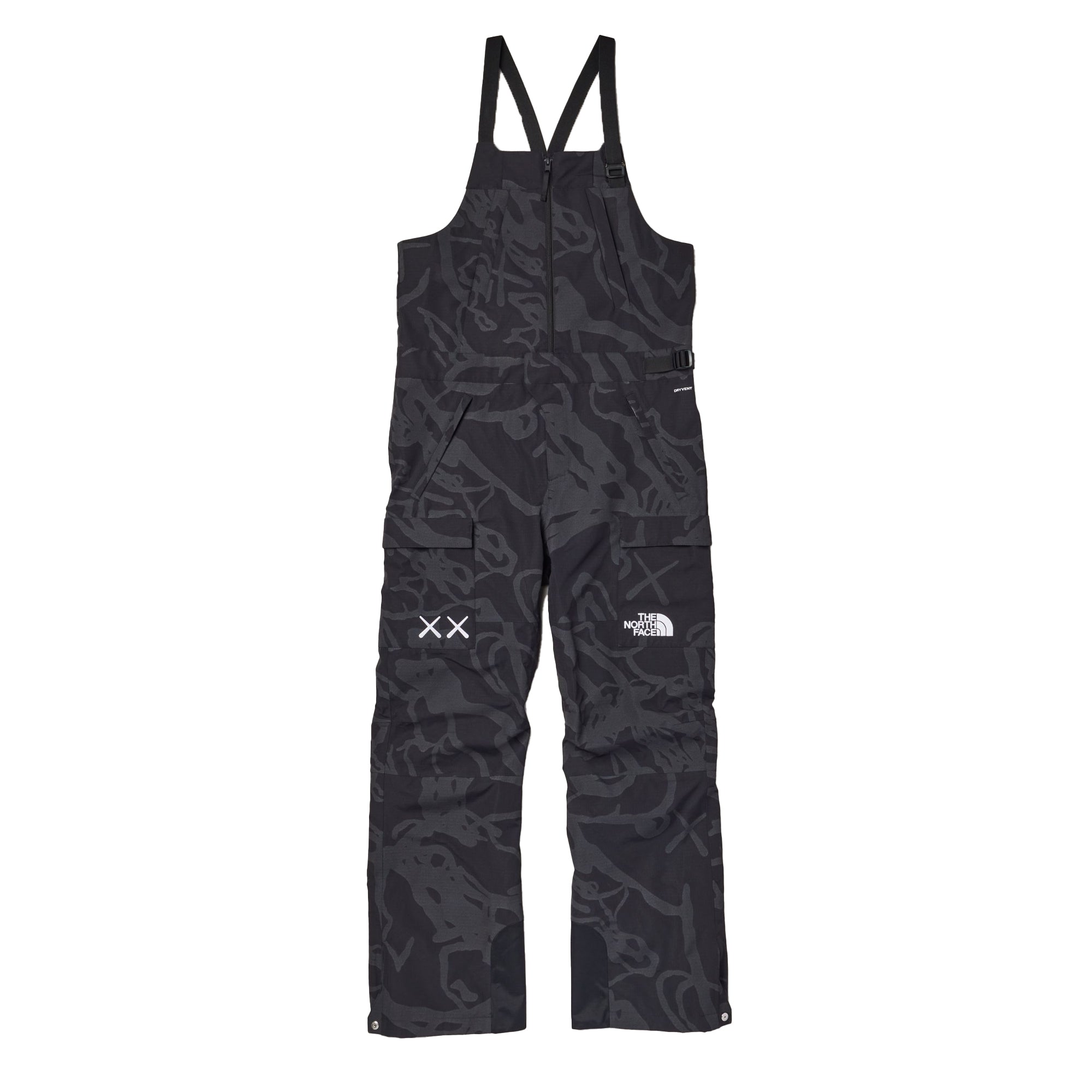 The North Face XX Kaws Freeride Bib 'Black Dragline Print' – Extra