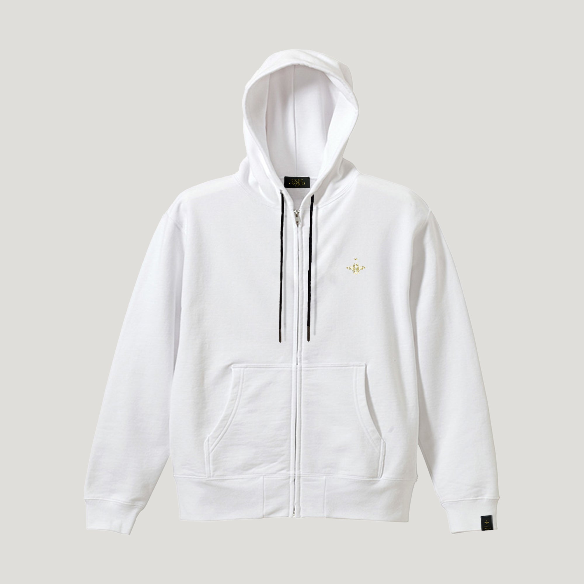 ハチヤーズ 8YARDS 8yards ホワイト系 フード付きジッパー パーカー