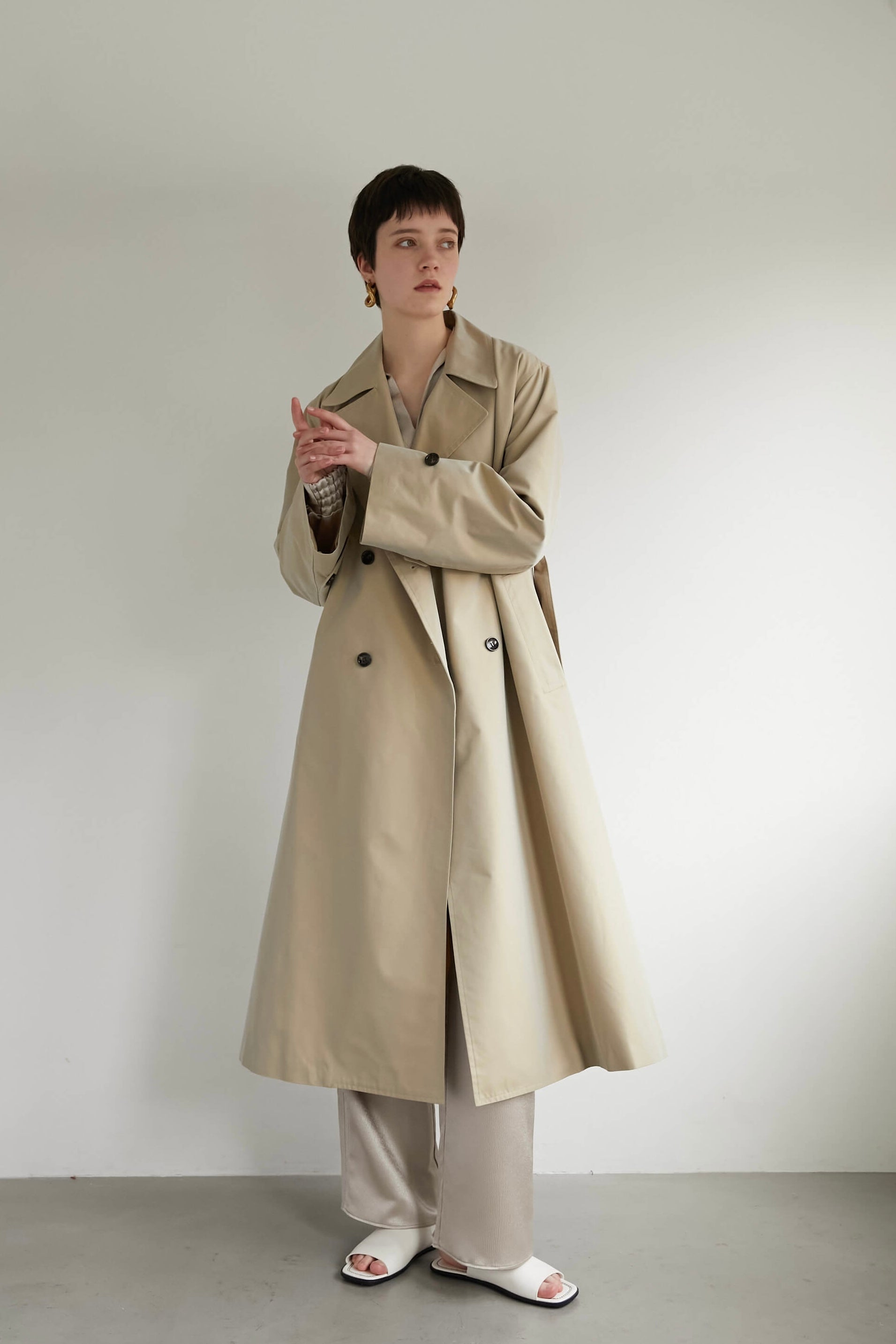 ロングトレンチコート【BEIGE】 – ELLIE