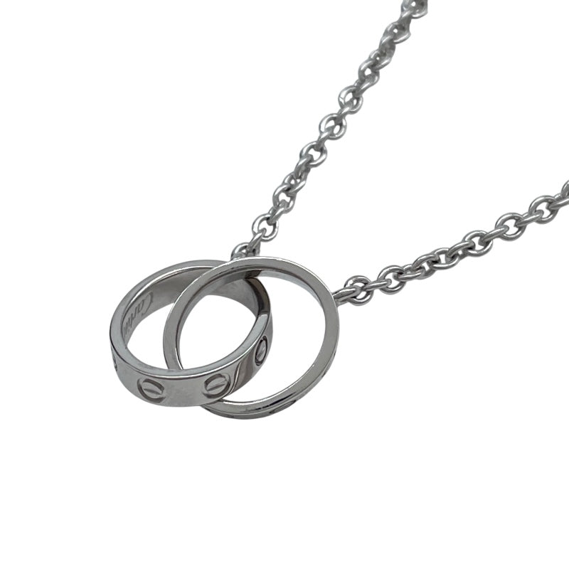 カルティエ Cartier ベビーラブネックレス ホワイトゴールド 750