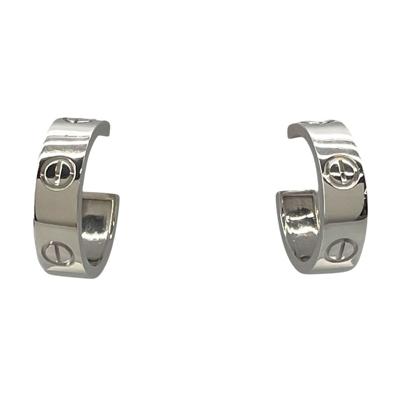 カルティエ Cartier ラブフープピアス ホワイトゴールド 750